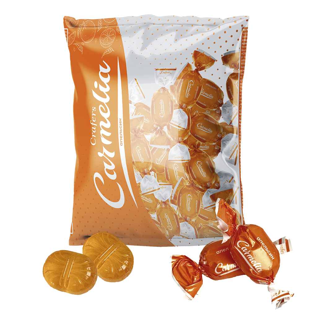 "CRAFERS" "Carmelia" Hardkarmellen met sinaasappelsmaak