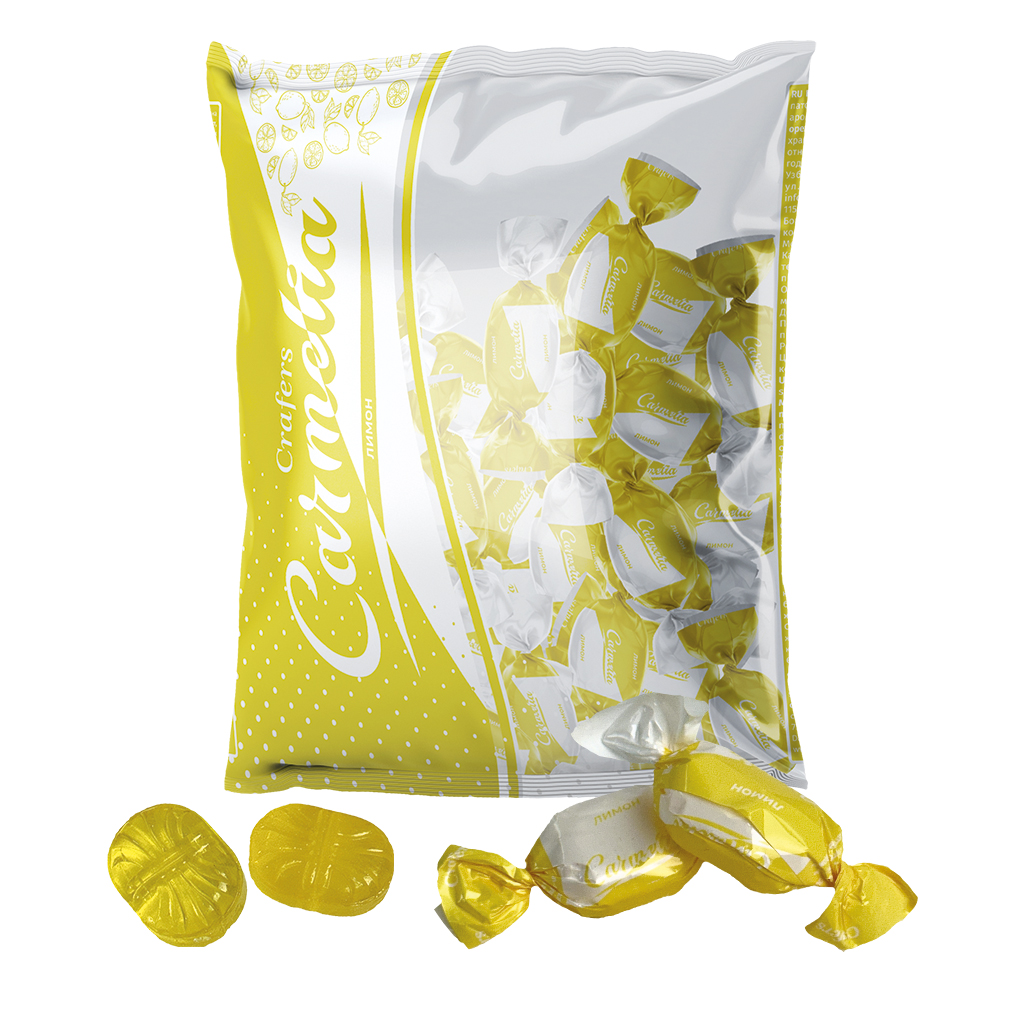 "CRAFERS" "Carmelia" Карамель с начинкой со вкусом лимона
