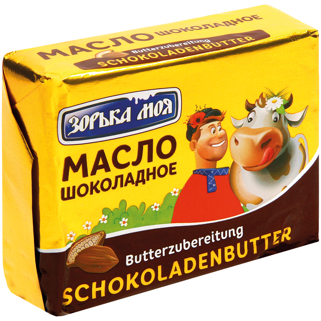 Boterbereiding - Chocoladeboter. Totaal vetgehalte 65%, waarvan 64% melkvetgehalte.