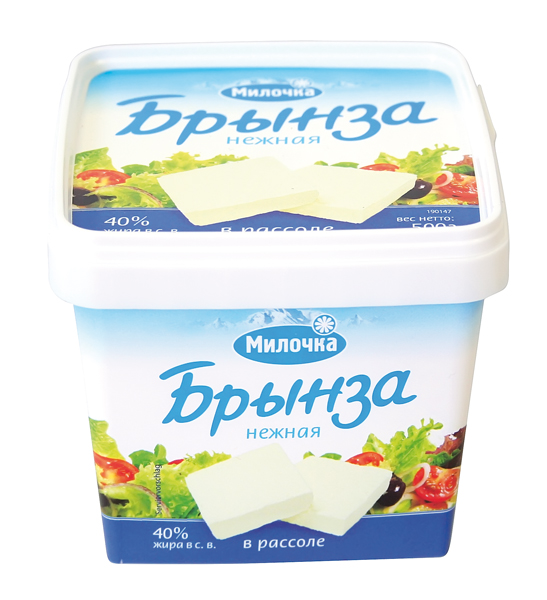 Witte kaas in zoutoplossing "Brinsa neschnaja" 40% vet i.Tr.
