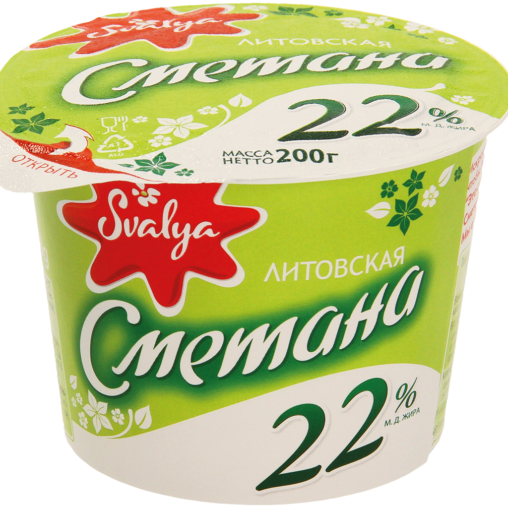 Сметана 22 % м.д.жира