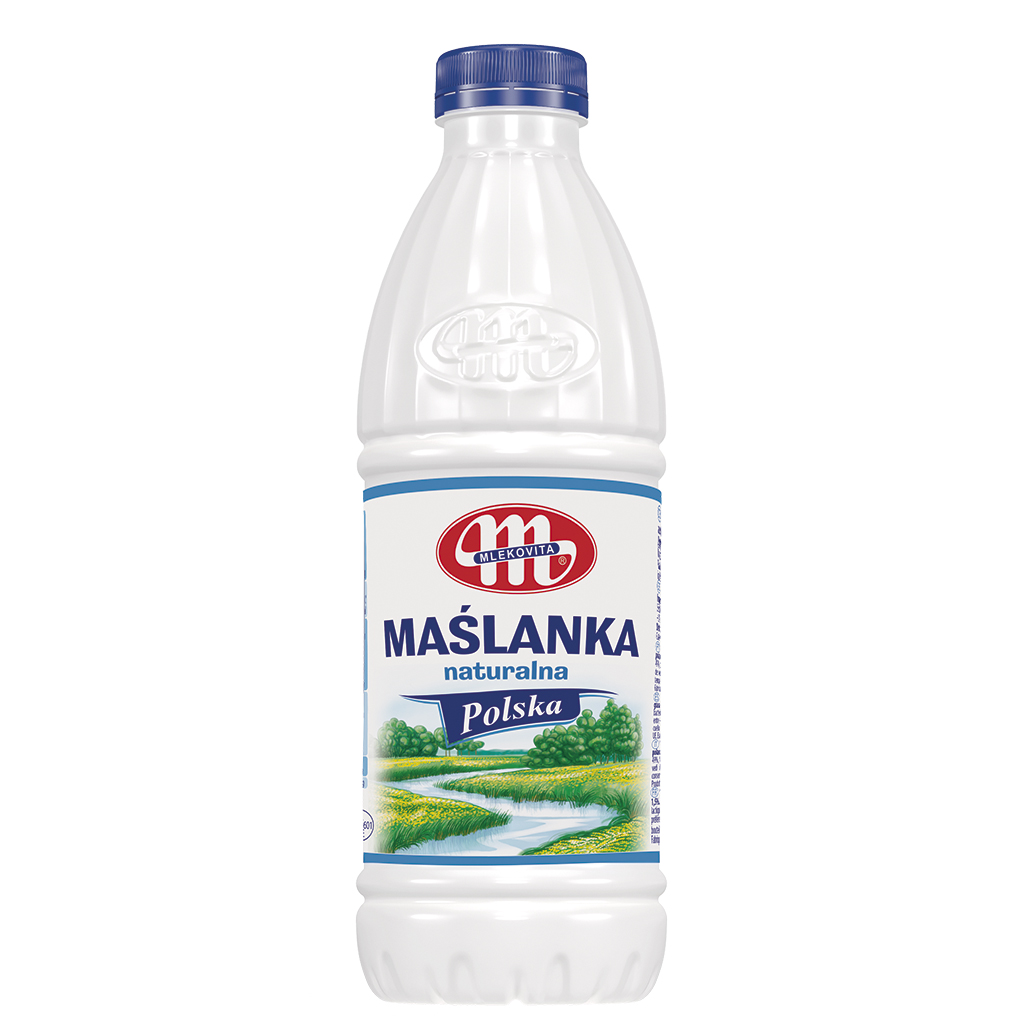 Pools gefermenteerd melkproduct van melk en karnemelk "Maslanka", 1,5% vet