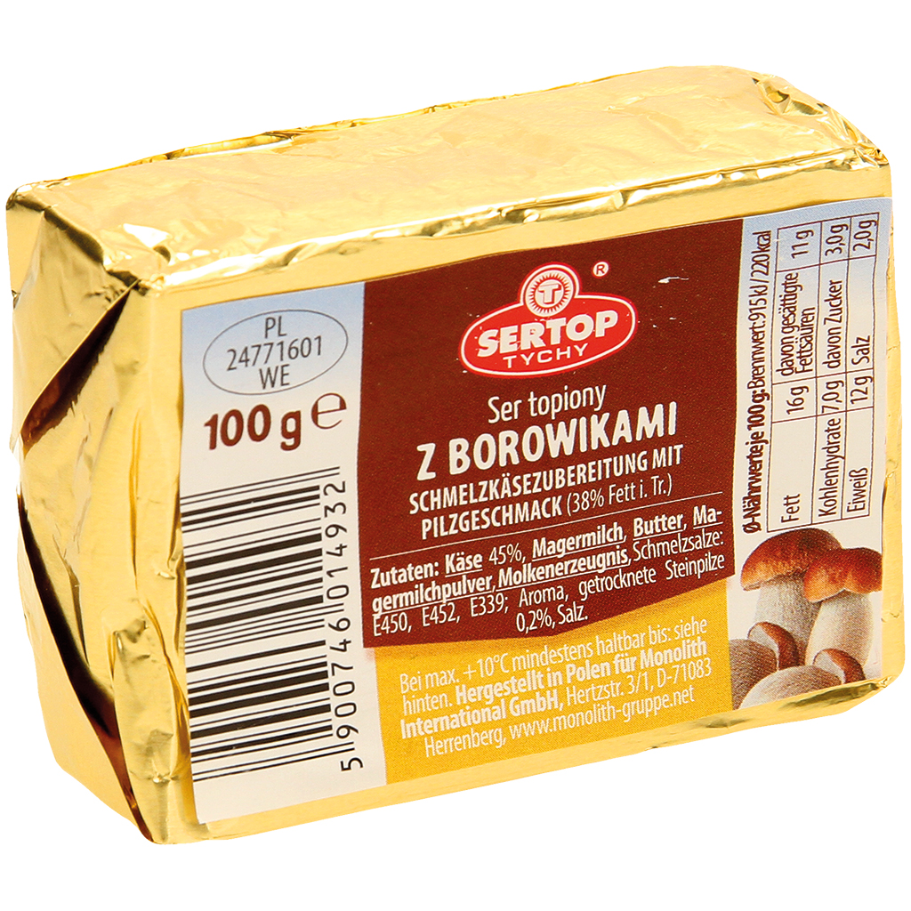 Smeltkaasbereiding met paddenstoelen smaak 38% vet