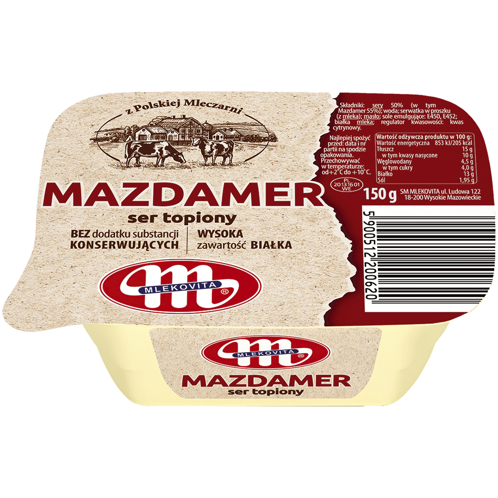 "Mazdamer ser topliony" мягкий плавленный сыр