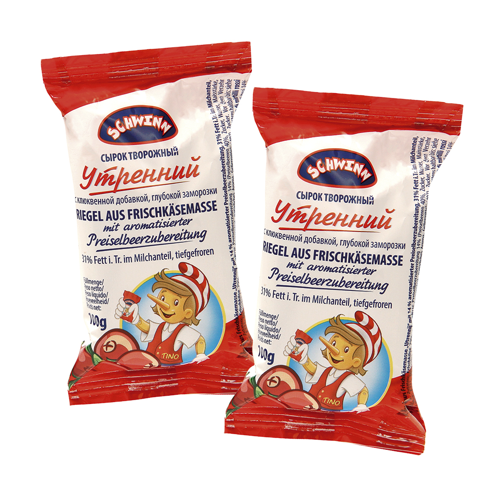 Kwarkreep “Utrennij” met veenbessensmaak – 14% vet