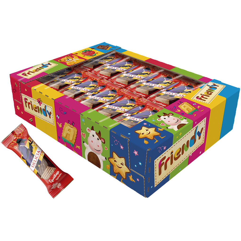 Wafelsnede Gulliver in chocoladeglazuur