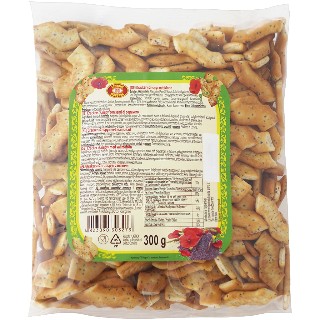 Cracker "Crispy" met maanzaad