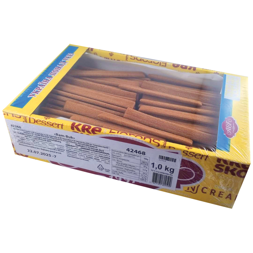 Bam-Buk Wafelrolletjes met chocoladevulling