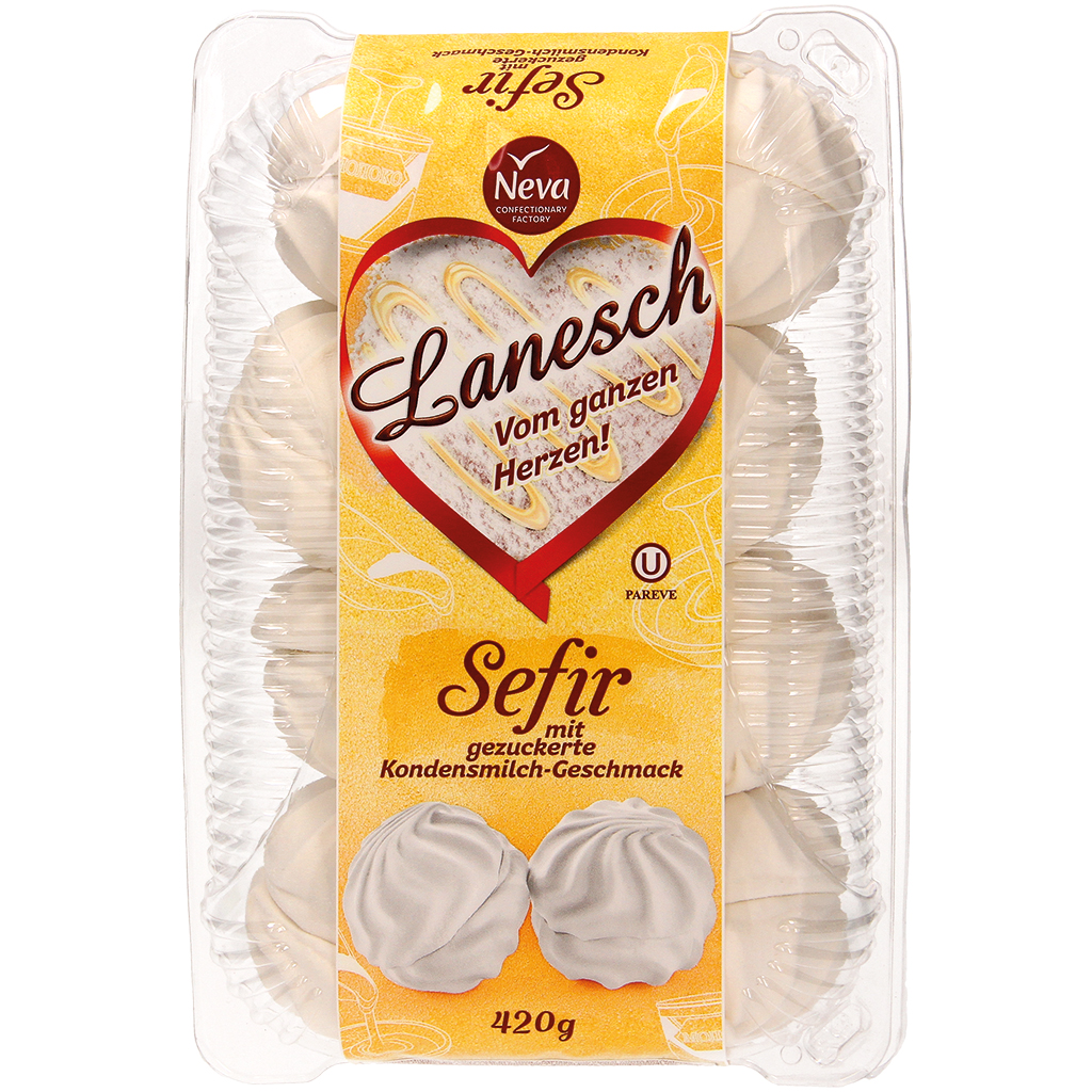 Schuimsuiker "Lanesch" met gezoete gecondenseerde melk smaak