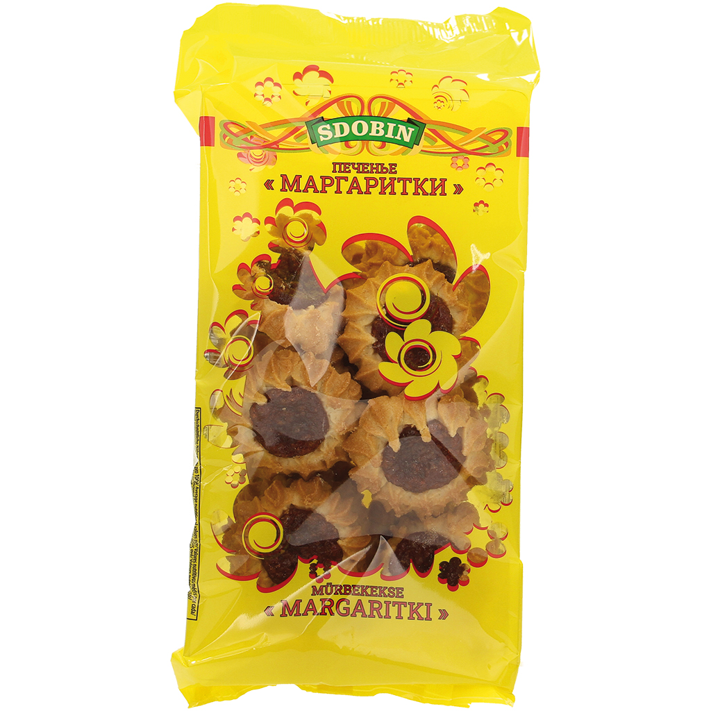 Zandkoekjes "Margaritki" met kersensmaak