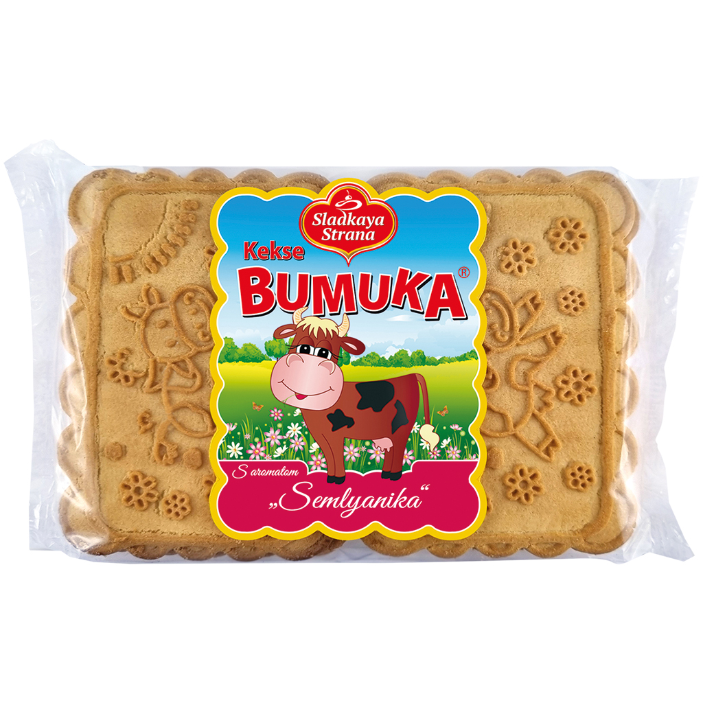 Печенье "Бумука" со вкусом земляники
