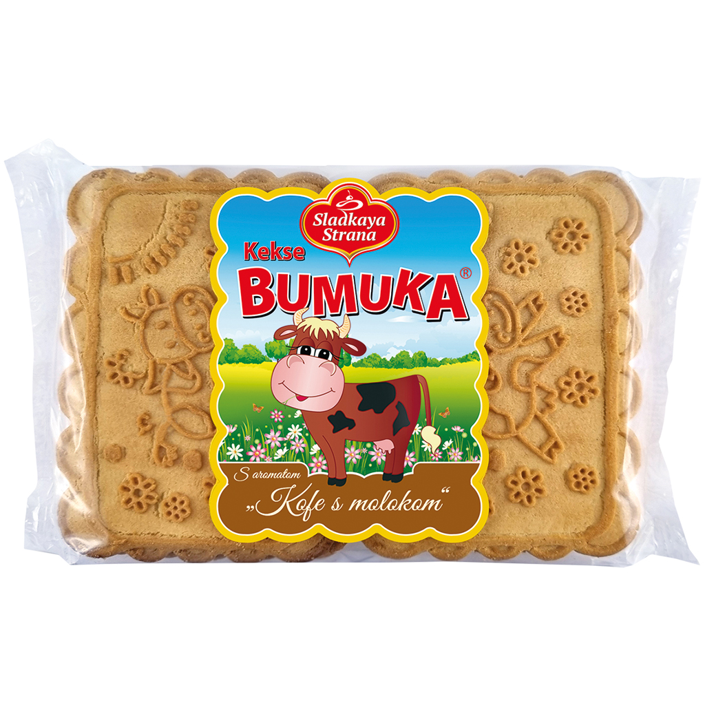 Печенье "Бумука" со вкусом кофе и молока
