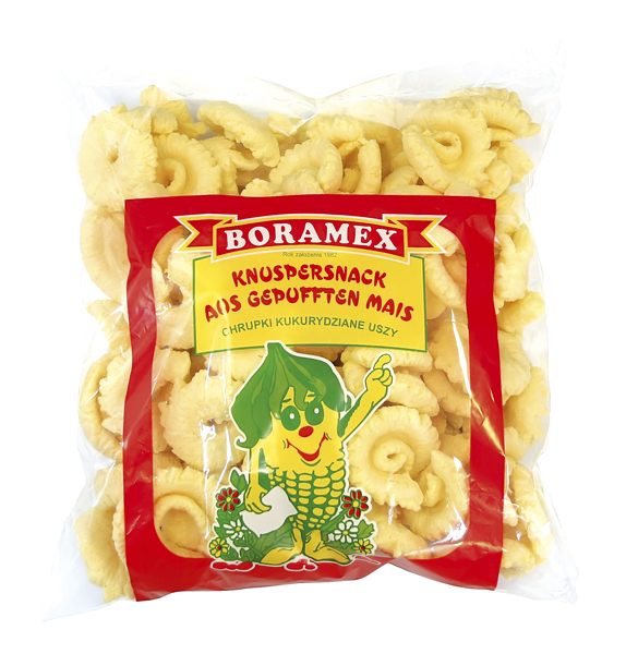 Gepofte maïssnacks