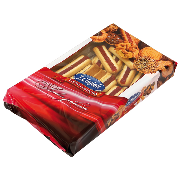 Zandkoekjes "Koktajlowe" met fruitlaag, met kersensmaak