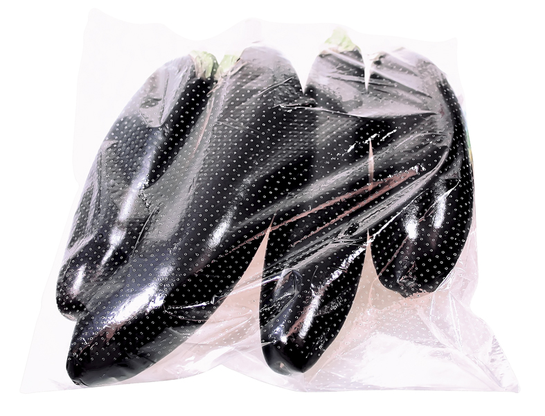 Aubergine lange verpakt