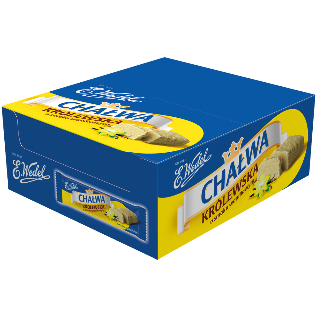 WEDEL Halva "Krolewska" met vanille smaak "Chalwa o smaku...