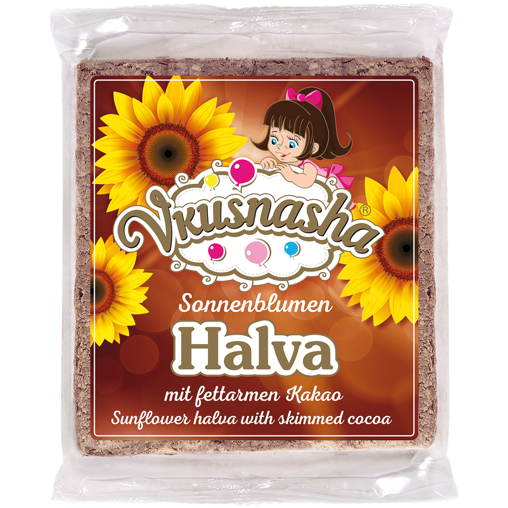 VKUSNASHA - zonnebloemhalva met vetarme cacao.
