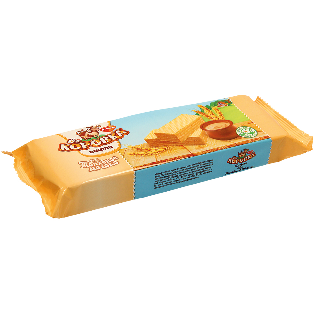 Wafelplak met 75% romige vulling met melksmaak.