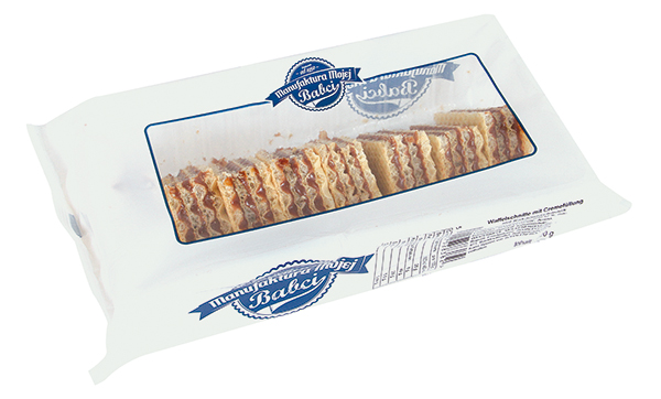 Wafel-snack met chocoladecrèmevulling