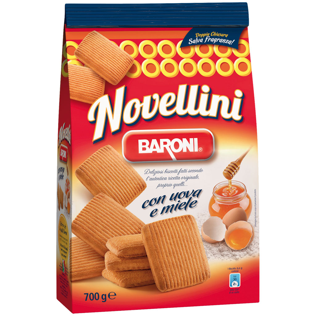 Песочное печенье "Novellini" с медовым вкусом