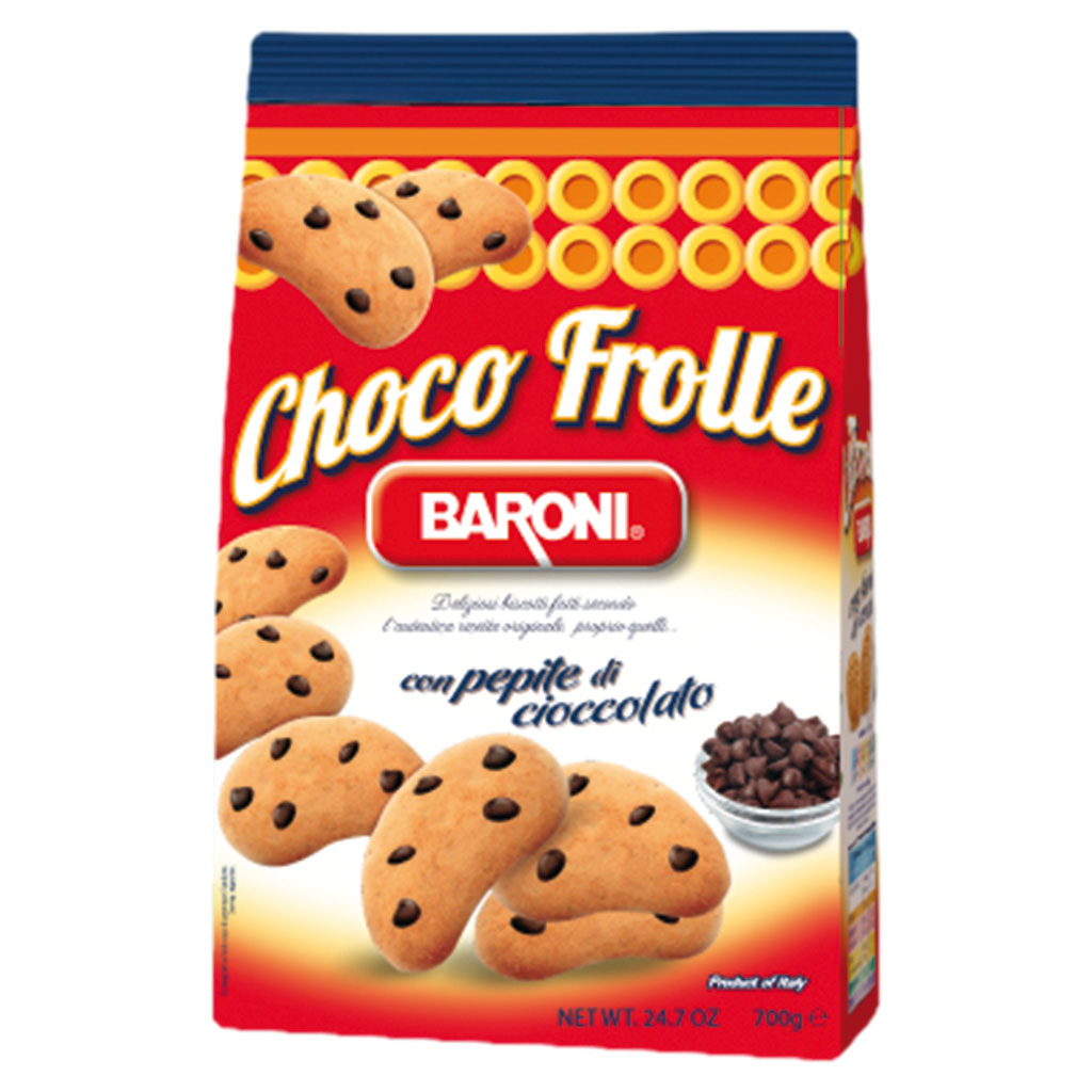 Kruimeldeegkoekjes "Choco Froll" met chocoladestukjes