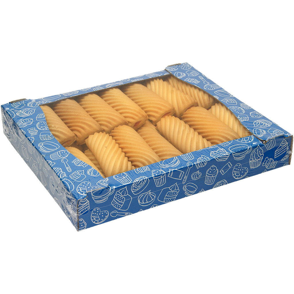 Koekjes "Fruttik" met gelei-vulling met aardbeismaak (16%)