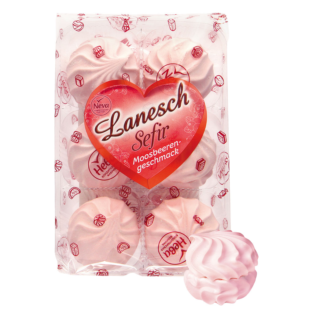 Schuim suikerwaren "Lanesch" met moerbeersmaak