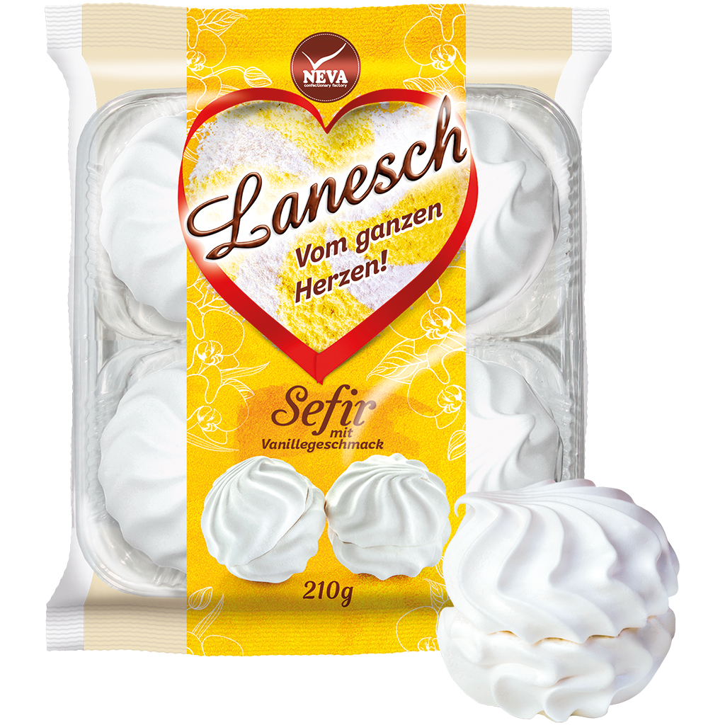 Schaum suikerwaren "Lanesch" met vanillesmaak