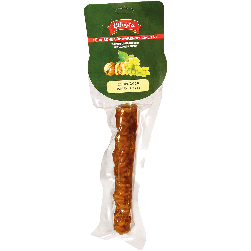 Turkse druivenmelasse bereiding met walnoten vulling