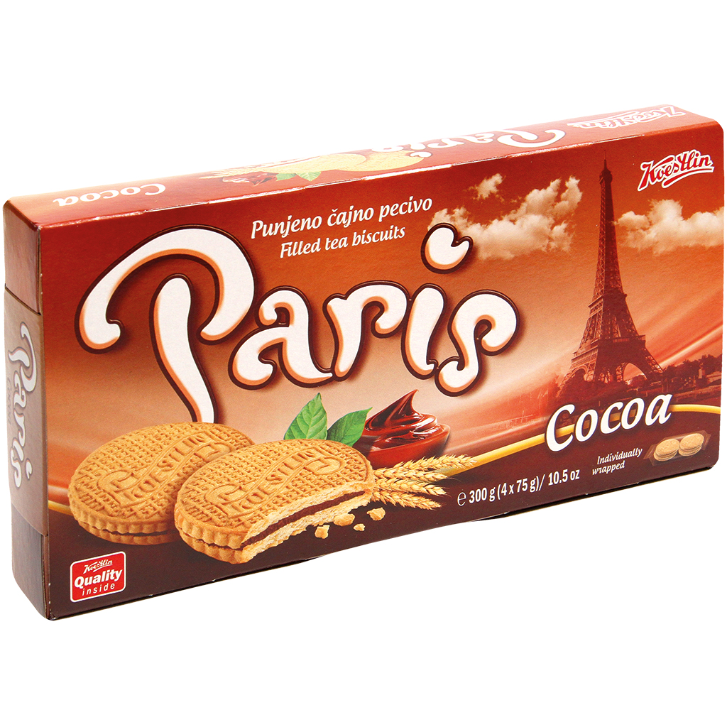 Theekoek met een romige vulling met chocoladesmaak