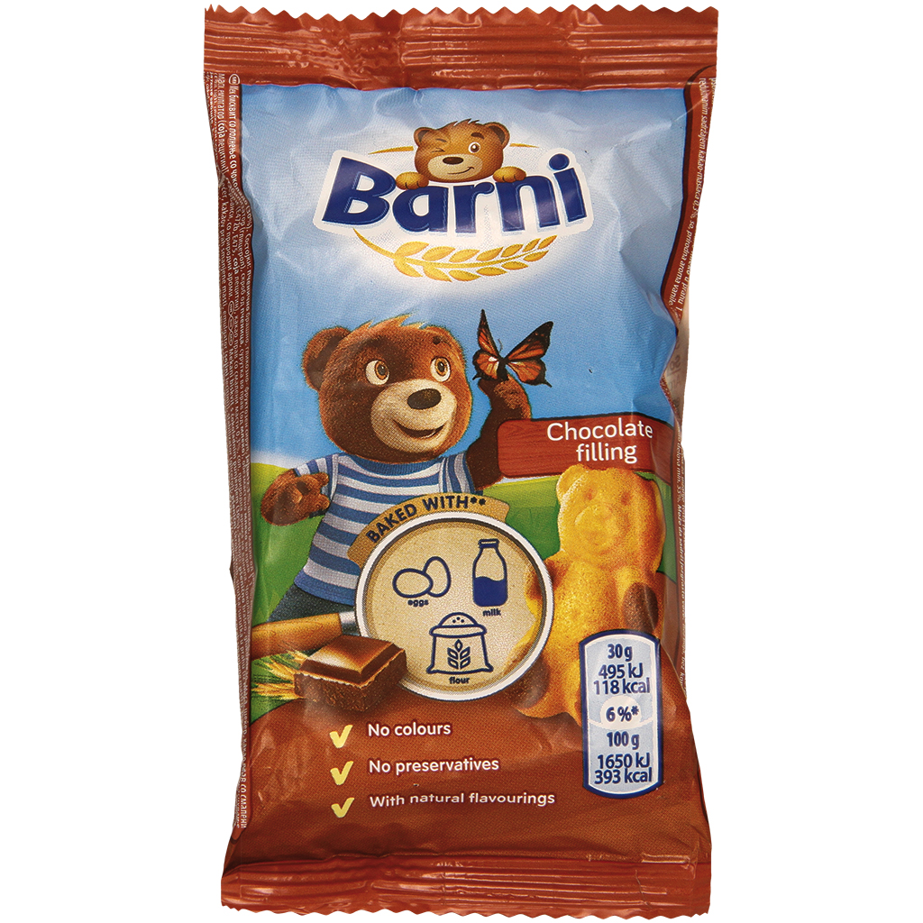 Taart met chocoladecrème vulling (30%)