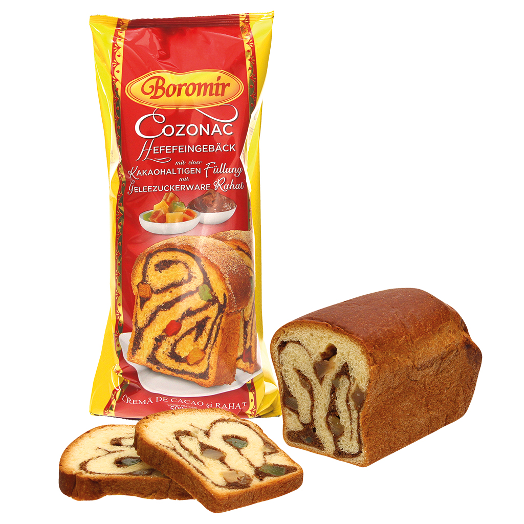 Gistgebak met 40% cacao-houdende vulling met geleisuiker