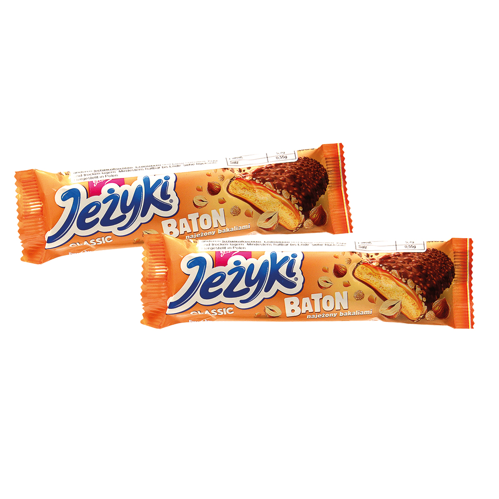 Печенье "Jezyki Baton Classic" с карамельным топпингом (32%)