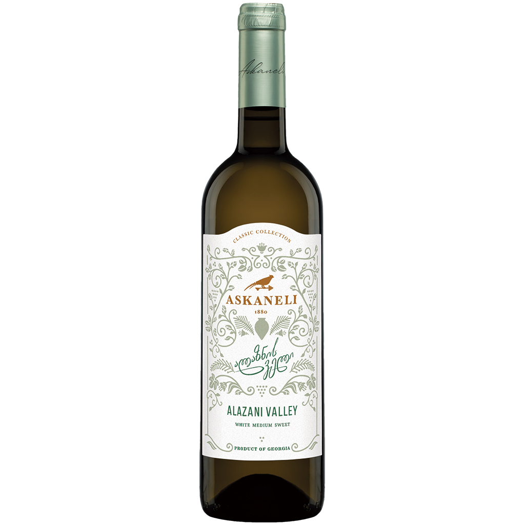 "Alasanskaya Dolina" Грузинское белое полусладкое вино, 12,5