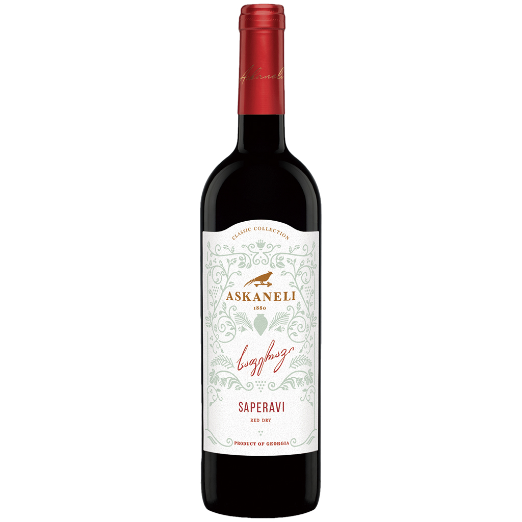 "Saperavi" rode wijn uit Georgië, droog, 13% vol.