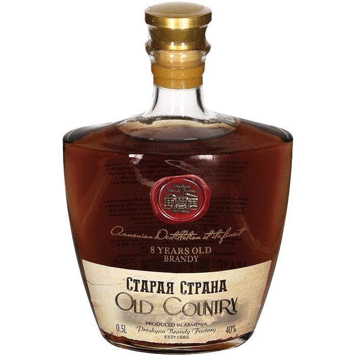 Armeense brandy "Old Country" 8 jaar, 40% vol.