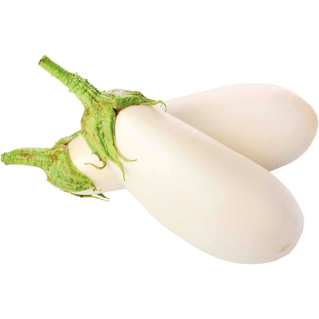 Aubergine wit