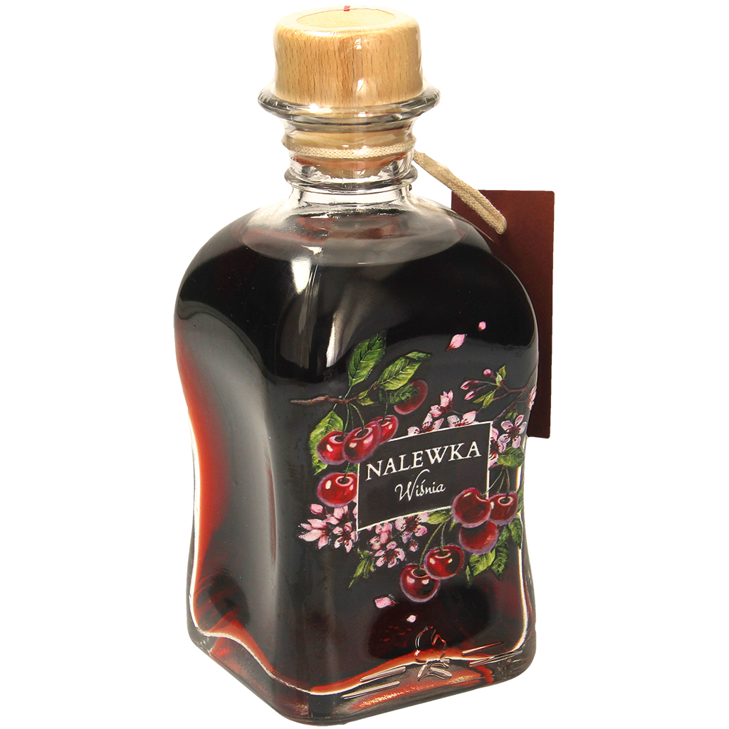 Sterke drank "Nalewka Babuni Cherry" met kersensmaak, 18%vol