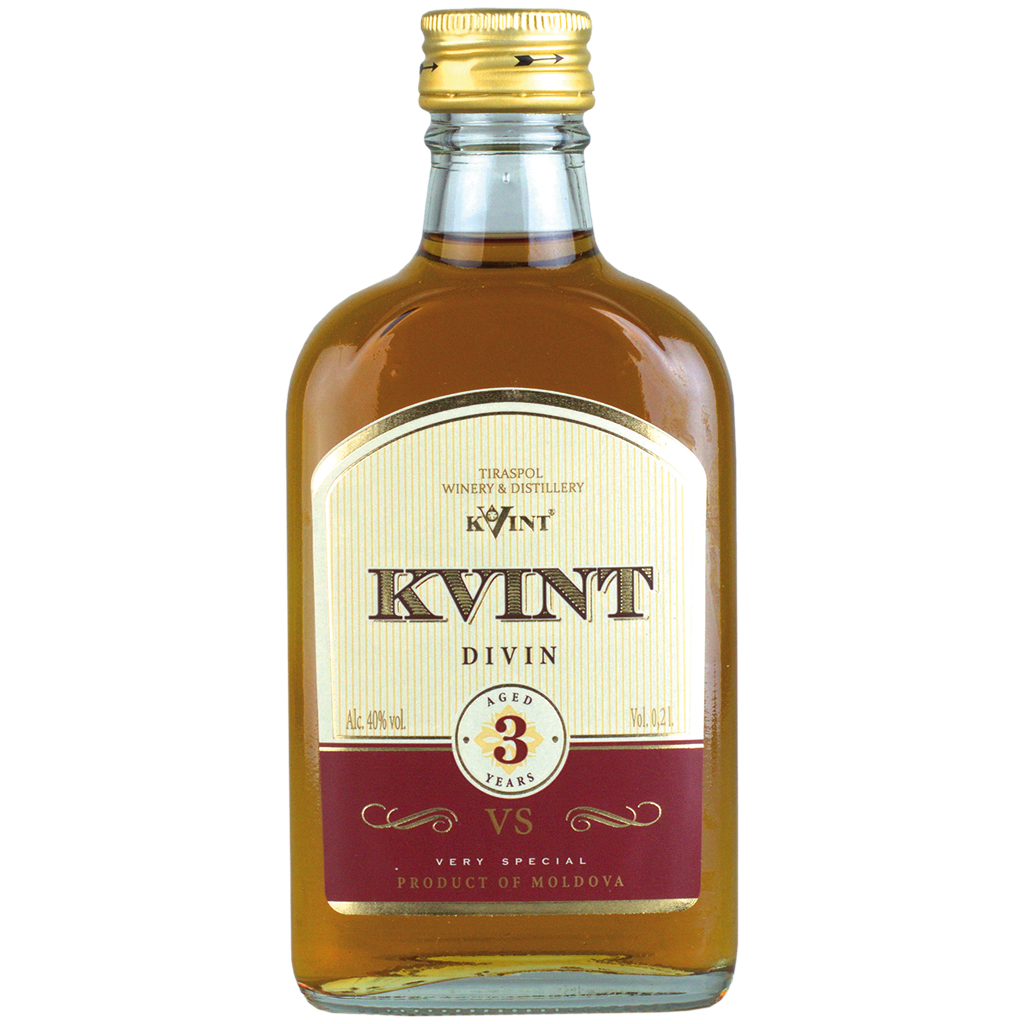 Brandewijn "Kvint" / 3 jaar gerijpt, 40% vol.