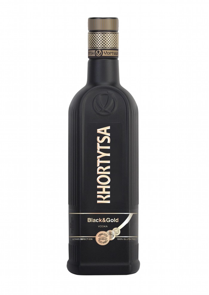 Aromatische wodka "Black & Gold" met honing en roggebrood