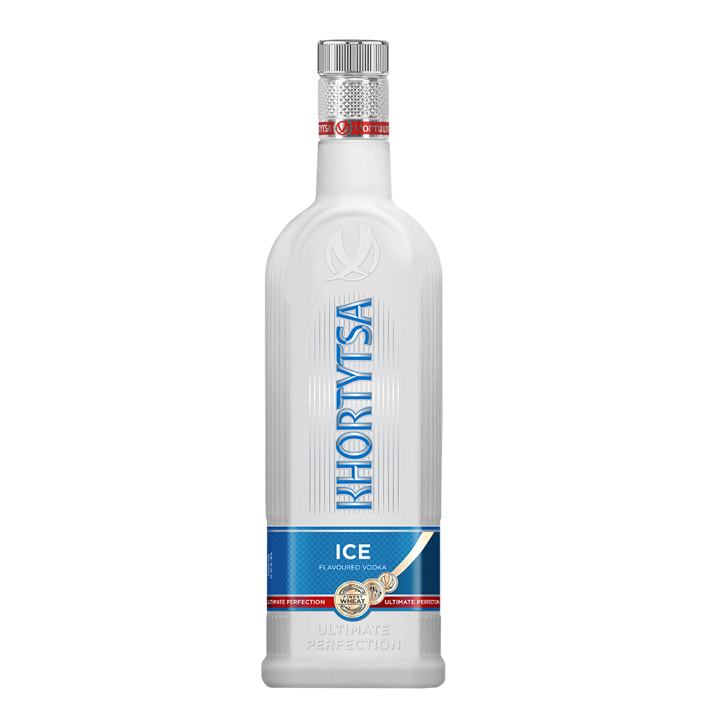 Aromatische wodka "Khortytsa Ice" met munt-linde en menthol
