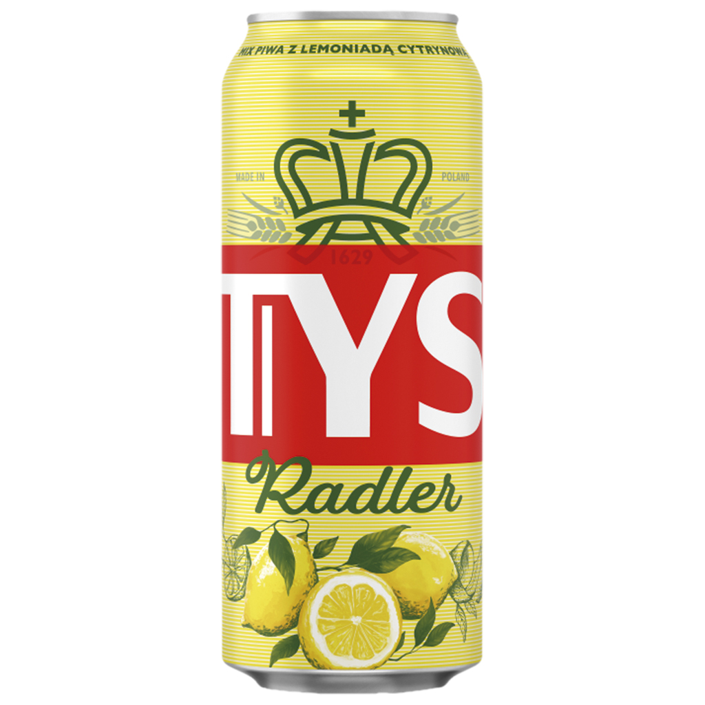 Radler "Tyskie" met citroensmaak, 2,0% vol.