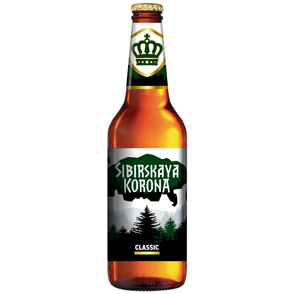 Bier "Sibirskaja Korona Classik" licht 5,3% vol.