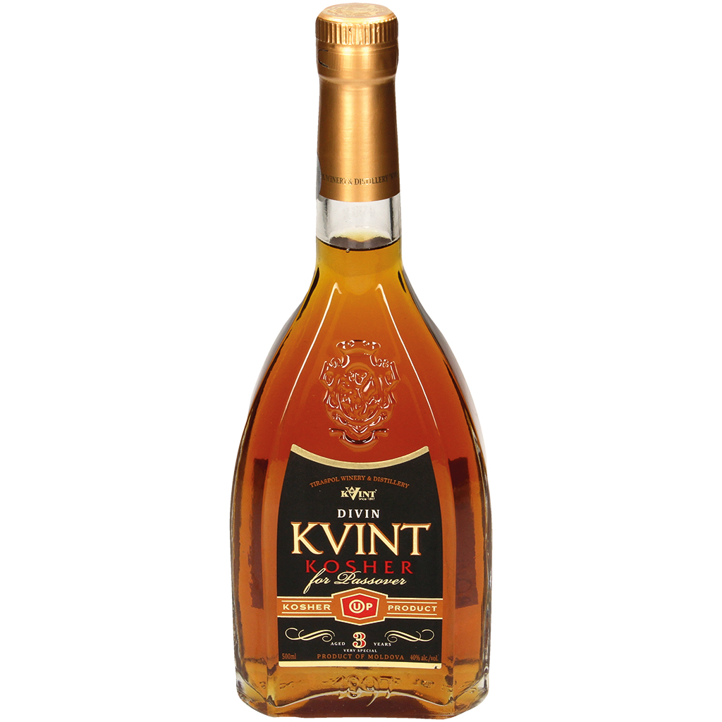Wijnbrand (Brandy) "Kvint" / 3 jaar Kosjer, 40% vol.