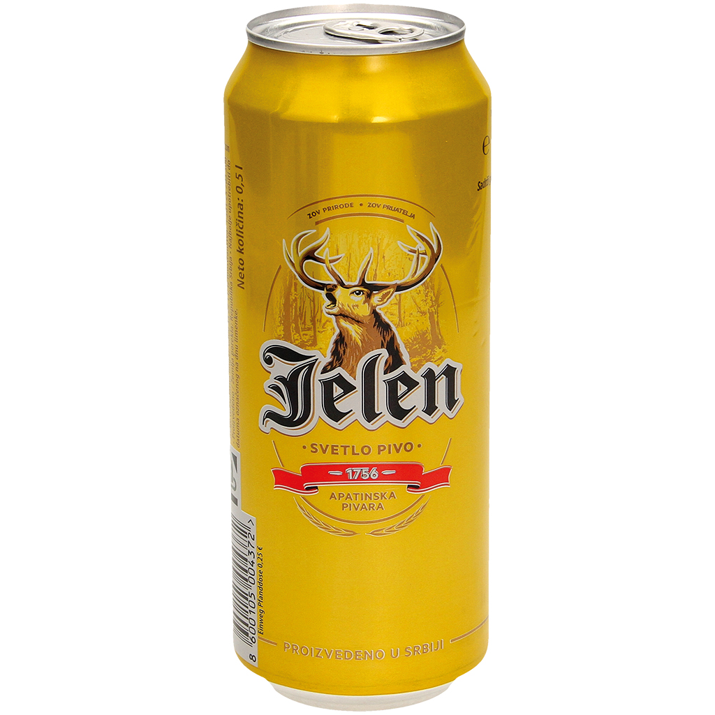 Пиво светлое "Jelen" 4,6% алк.