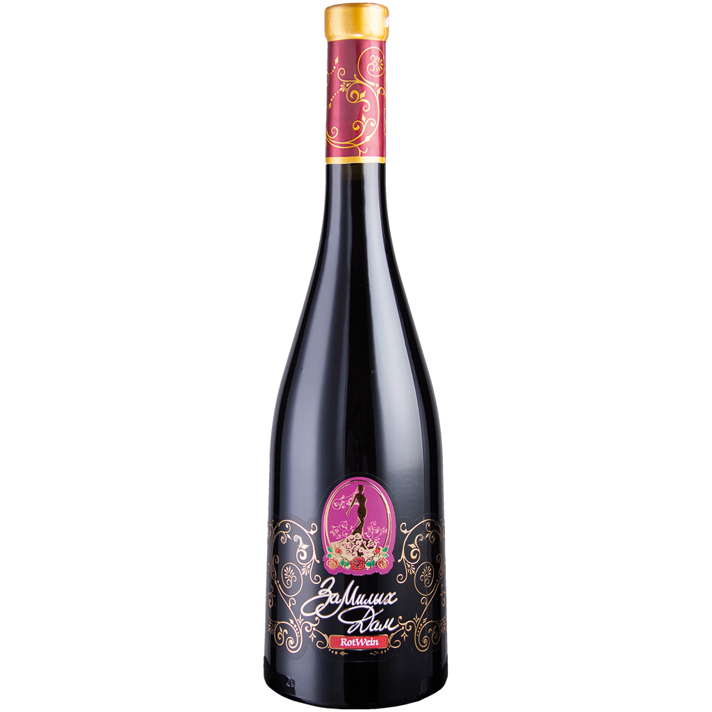 Красное вино "За Милых Дам" сладкое 13% алк.