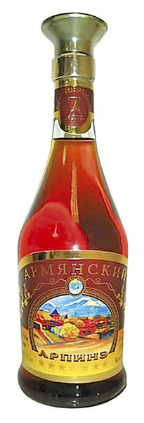 Armeense brandy "Arpine" 7 jaar oud 40% vol.