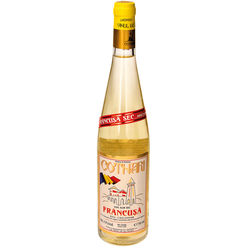 Witte wijn uit Roemenië "Francusa" droog