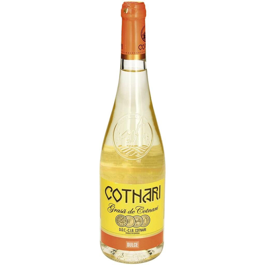 Witte wijn uit Roemenië "Grasa de Cotnari" zoet
