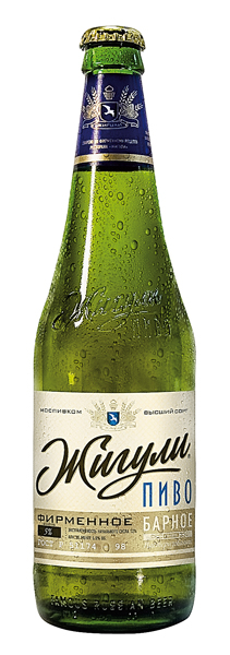 Licht bier "Zhiguli barnoe" alc 4,9% vol.
